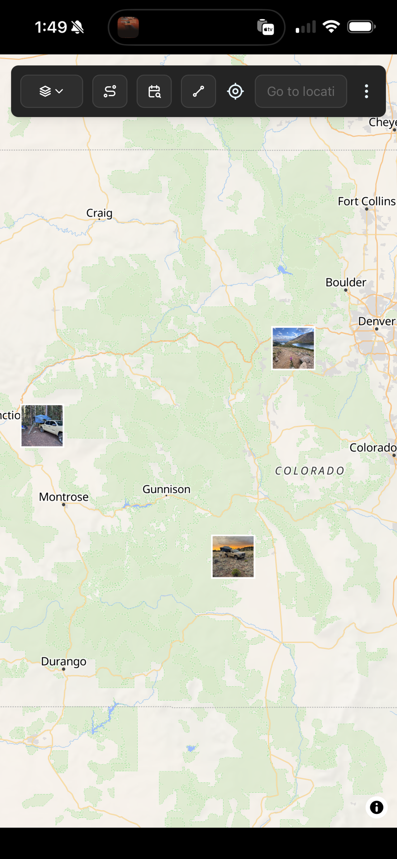 Your photos, mapped — Campound screenshot